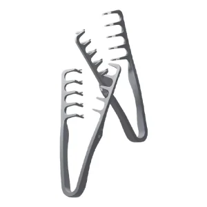 Custom Logo V Shape Plastic Massage Comb with High Cranio top Portable Bangs Clip Hair Roots Fluffy COMB