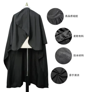 Custom Logo Waterproof Haircut Salon Hair Cutting Hairdresser Gown Apron Designer Hairdressing Barber Capes With Adjustable Snap