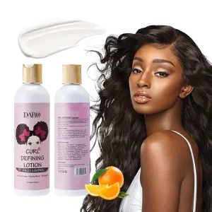 Custom Natural Shea Butter Moisturizing Hair Styling Lotion Frizz Control Repair Curly Hair Curling Defining Cream