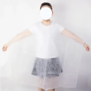Custom Nonwoven Disposable Hair Coloring Capes Disposable Hairdresser Cape Disposable Hair Cutting Apron Gown