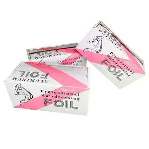 Custom OEM Hair Foil Packed by Box Pop up Foil Sheet for Hair Color Aluminum Hairdressing Foil Sheet for Salon