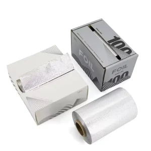 Custom OEM Hair Foil Packed by Box Pop up Foil Sheet for Hair Color Aluminum Hairdressing Foil Sheet for Salon