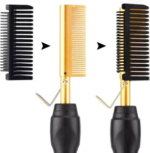 Custom Pressing Comb 450 500 Degree Electric Hot Hair Comb High Heat Bling 500 Degree Hot Hair Comb