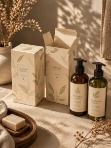 Custom Printed Hair Care Packaging Box for Shampoo Conditioner and Cosmetic Sets