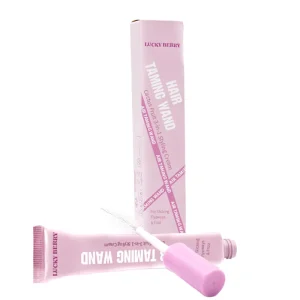 Custom Private Label Vegan Hair Styling Stick No White Residue Edge Control Wand Strong Hold Broken Hair Finishing Cream Wax