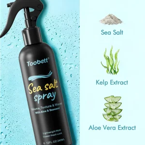 Custom Private Sea Salt Spray for Texturizing & Volumizing Hair Strong Hold Cruelty Free Long Lasting Unisex Hair Styling Spray