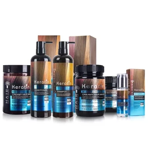 Custom logo Hair Care Products Anti Dandruff Moisturizing Keratin Hair Shampoo and Conditioner Set