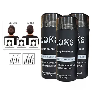 Custom logo Thick Keratin Women Mens Hair Thickening Fiber Applicator Powder Spray Hair Building Fiber for Thinning Hair