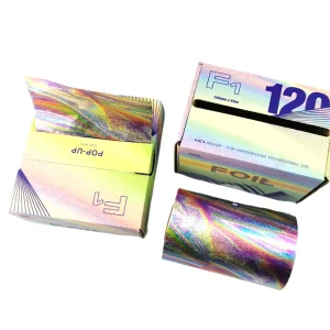 Customizable Aluminum Outer Box Embossed Hair Salon Pop Foil Sheets Eco-Friendly 10-30 Micron Thickness