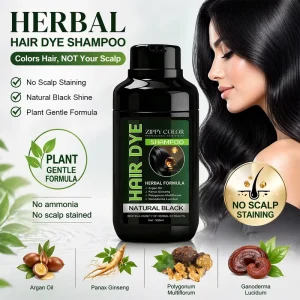 Customizable Permanent Hair Dye Shampoo 3 1 Herbal Ammonia Free 500ml Home Use Long Lasting No Staining