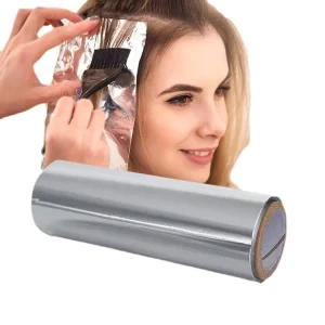 Customize High Qualtity Smooth Embossed Aluminum Foil Roll Silver Hair Foil for Color Highlighting Bleaching Styling Application
