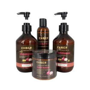Customize Logo Red Onion Curly Hair Care Set Moroccan Oil Hair Treatment Curly Hair Products