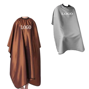 Customized Designer 100% Polyester Machine Washable Barber Cape for Hair Cutting Barber Cape With Logo Salon Cape