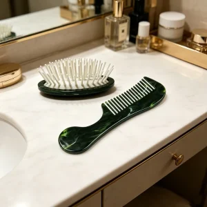 Customized Fashion Salon Acetic Acid Wide Tooth Hair Comb Cellulose Acetate Comb