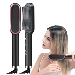 Customized High Quality Hair Straightener Brush Professional Hair Straightener Hot Comb