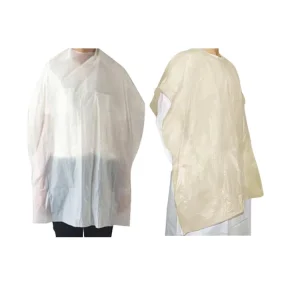 Customized L Size Disposable Gown Hair Salon Hairdressing Cutting Barber Capes Hair Apron