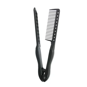 Customized Logo Hair Salon Tool Flat Iron Heat Resistant Straightening Easy Styling Comb