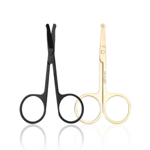 Customized Professional 8.8cm Black Nose Hair Scissors
