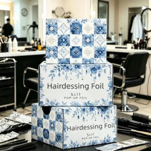 Customized Professional Hairdressing Aluminum Foil Food Grade Embossed Hairdressing Foil for Hair Use
