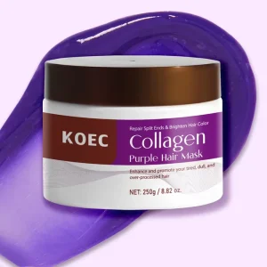 Customized Purple Hair Mask 250g Moisturizing Care Repair Dry Hair Split Collagen Hair Mask