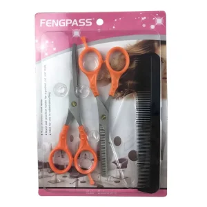 Customized Stainless Steel Hair Cutting Scissors Set Salon Barber Thinning Shears with OEM ODM Support