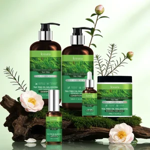 Customized Tea Tree Hair Care Set OEM Private Label Oil Balancing Anti Dandruff Scalp Care Manufacturer