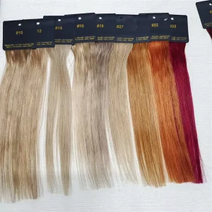 Customized logo Pure Hair Color Swatches Fashion Colors Samples for Salon Hairdressing Practice Hair Color Rings Tools