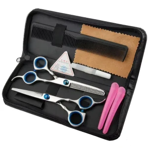 Cutting Thinning Styling Tool Hair Scissors Stainless Steel Salon Hairdressing Shears Regular Flat Teeth Blades