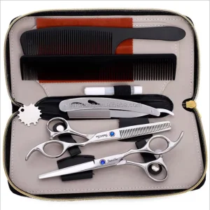 Cutting Thinning Styling Tool Hair Scissors Stainless Steel Salon Hairdressing Shears Regular Flat Teeth Blades