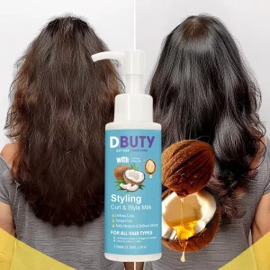 DBUTY Strong Hold Natural Curls Waves Frizz Control Curl Defining Lotion Private Label Long-Lasting Hydrating Styling Lotion