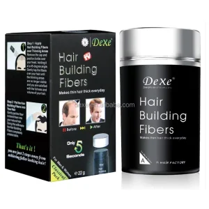 DEXE 27.5g OEM Organic Cover Hair Loss Natural Cotton Keratin Strong Hold Hair Building Fibers China Factory ODM