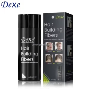 DEXE OEM Factory Keratin Hair Thickening Building Fibers Powder Customizable Private Label in Own Logo for Baldness Treatment