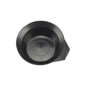 DINSHINE Lightweight Black Round Salon Plastic Hair Coloring Bowl with Color Mixing Feature