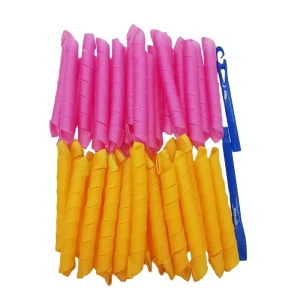 DIY Easy Salon Dressing 30cm Flexible Soft Deep Waver Hair Curlers Nylon Curl Plastic Magic Hair Twist Rollers