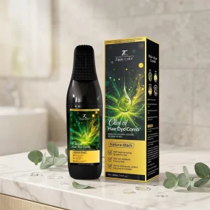 Dark Brown Permanent Hair Color Shampoo 15 Min Quick Dye Men Women Ammonia Free Herbal Plant Based 200ml Home Use