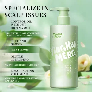 Deep Cleansing Oil Control Nourishing Refreshing Shampoo for Oily Hair Reduces Grease Keeps Hair Fresh All Day OEM Accepted