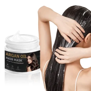Deep Repair Argan Oil Hair Mask for Damaged Hair Intensive Moisturizing Treatment and Frizz Control Sulfate Free