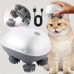 Deep Tissue Octopus Cross Border Pet Automatic Electric Upgraded 4 Rotatable Heads 3 Modes Multi Position Handheld Scalp