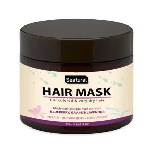 Deep Treatment Purple Hair Mask for Moisturization Damage Repair Stronger Shinier Hair for Dry Damaged Hair