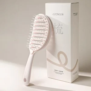 Detachable Volumizing Hair Brush Anti Static Teasing Comb High Crown Fluffy Styling Brush Easy Clean Hair Removal