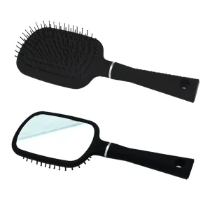 Detangle Hair Comb hair Tools plastic Hair Brush with Mirror