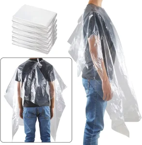 Disposable Barber Capes Hair Cutting Dye Cape Hair Salon Capes for Hair Stylist Beauty Salon