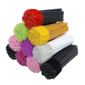 Disposable Eyelash Brushes Color Spoolies Lash Extensions 50 Pcs Mascara Wand Brush