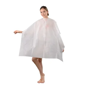 Disposable Hair Cutting Cape Salon Hair Barber Cutting Cape Non Woven Hairdressing Barber Capes