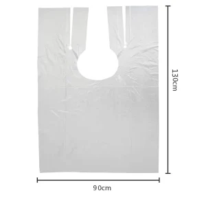 Disposable Hair Cutting Cape Waterproof Hairdressing Coloring Dye Gown Apron Hair Perming Cape