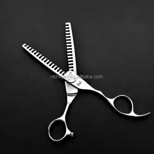 Double Side Thinner Hair Chunker VG10 Steel Adjustable Thinning Rate Scissors Professional 6″ Double Teeth Ergonomic Handle