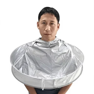 Double Steel Ring Three-Dimensional Polyester Comfortable Hairdressing Cape for Hair Cut Dyeing Organization Model 5956 Adult