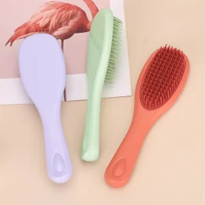 Dry Shampoo Brush Bristle Plastic Long Handle for Detangle Hair Soft Scalp Massage Handheld Durable Design Promotes Hair Growth
