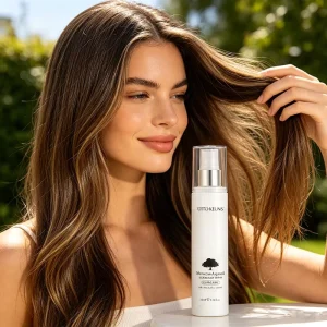 Dual Layer Argan Oil Hair Elixir Silky Spray Anti Frizz UV Heat Protection Moisturizing Shine Hair Serum Mist Fresh Scent