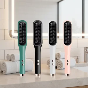 Dual Use Hair Straightening Comb for Straightening and Curling Multifunctional Hair Styling Tool